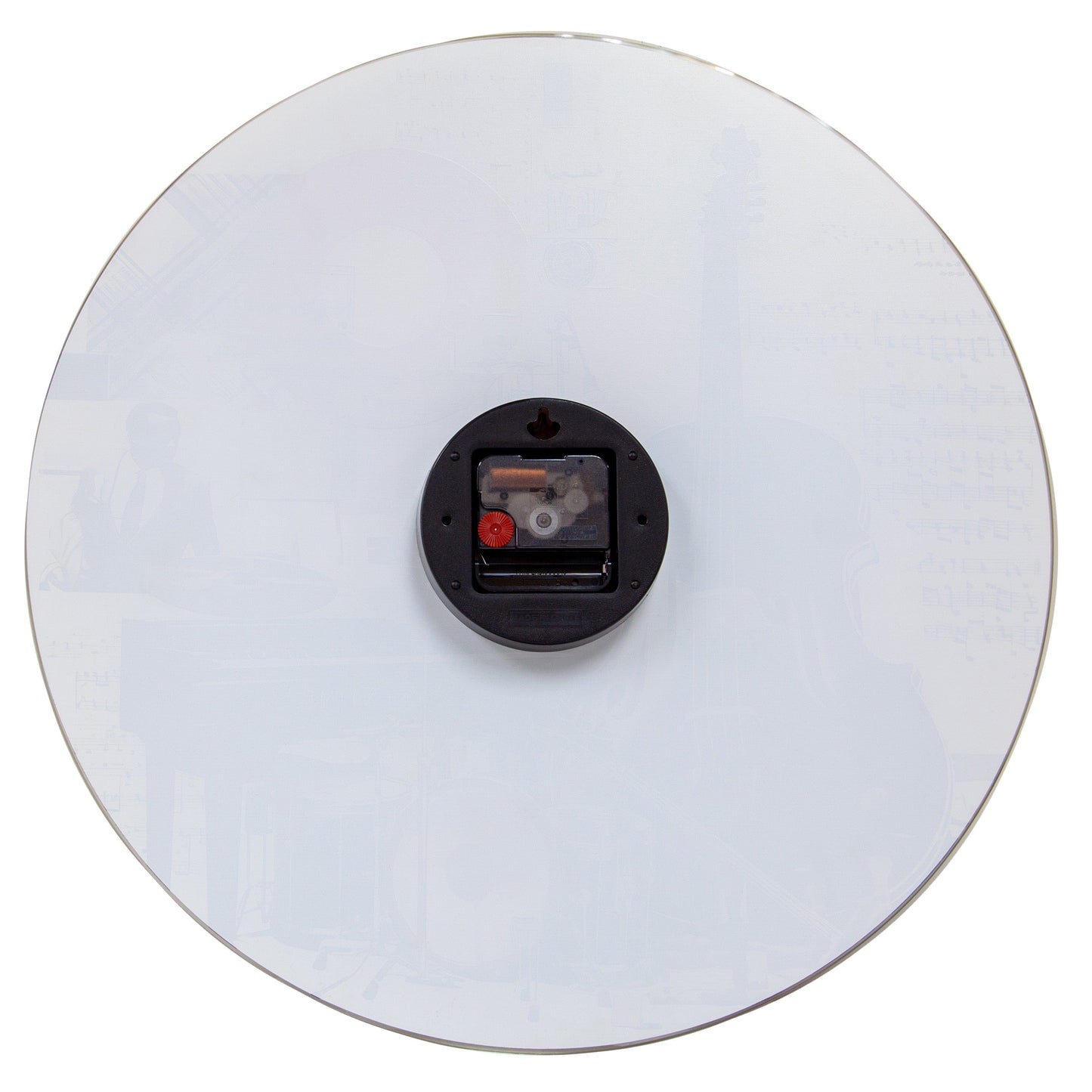 Wall clock 43cm-Silent-Multicolour-Glass-NeXtime 'Blues'