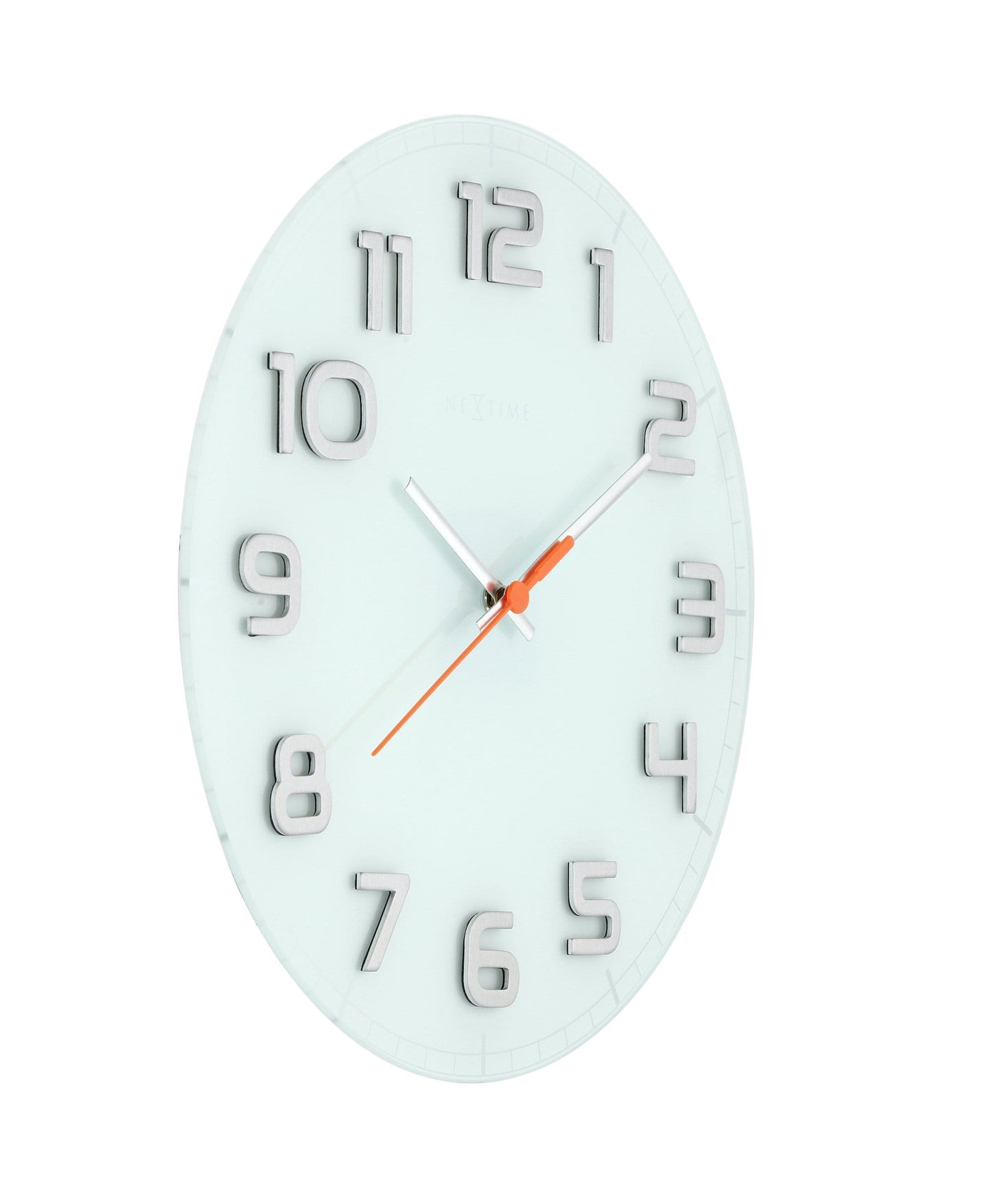 Wall clock - 30 x 3.5 cm - Glass - 'Classy Round'
