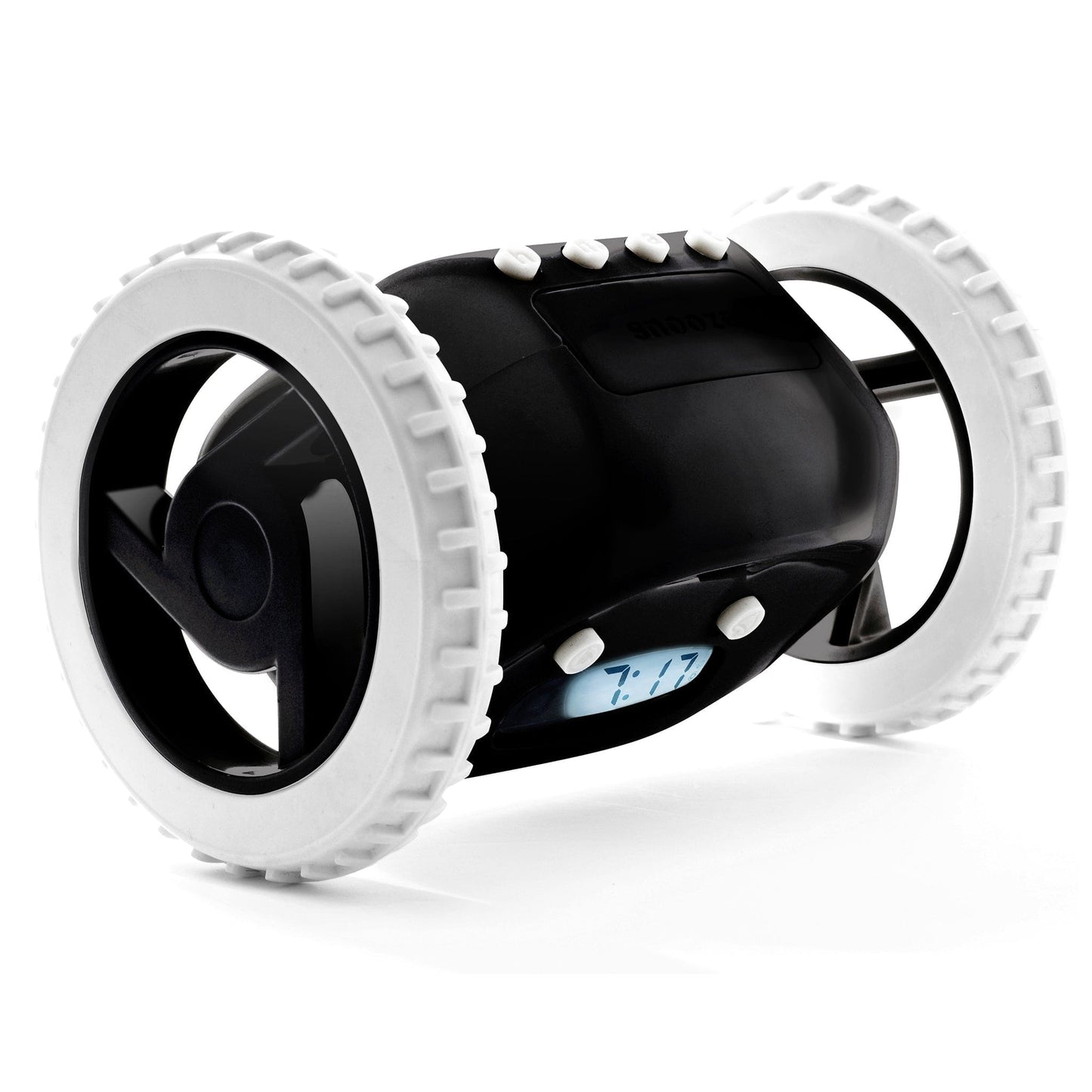 Clocky Black - Alarm clock on wheels