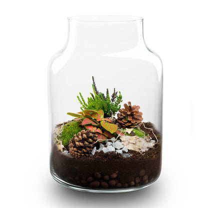 Frost Winter terrarium - Bottle garden DIY kit - Ø 17 cm ↑ 25 cm