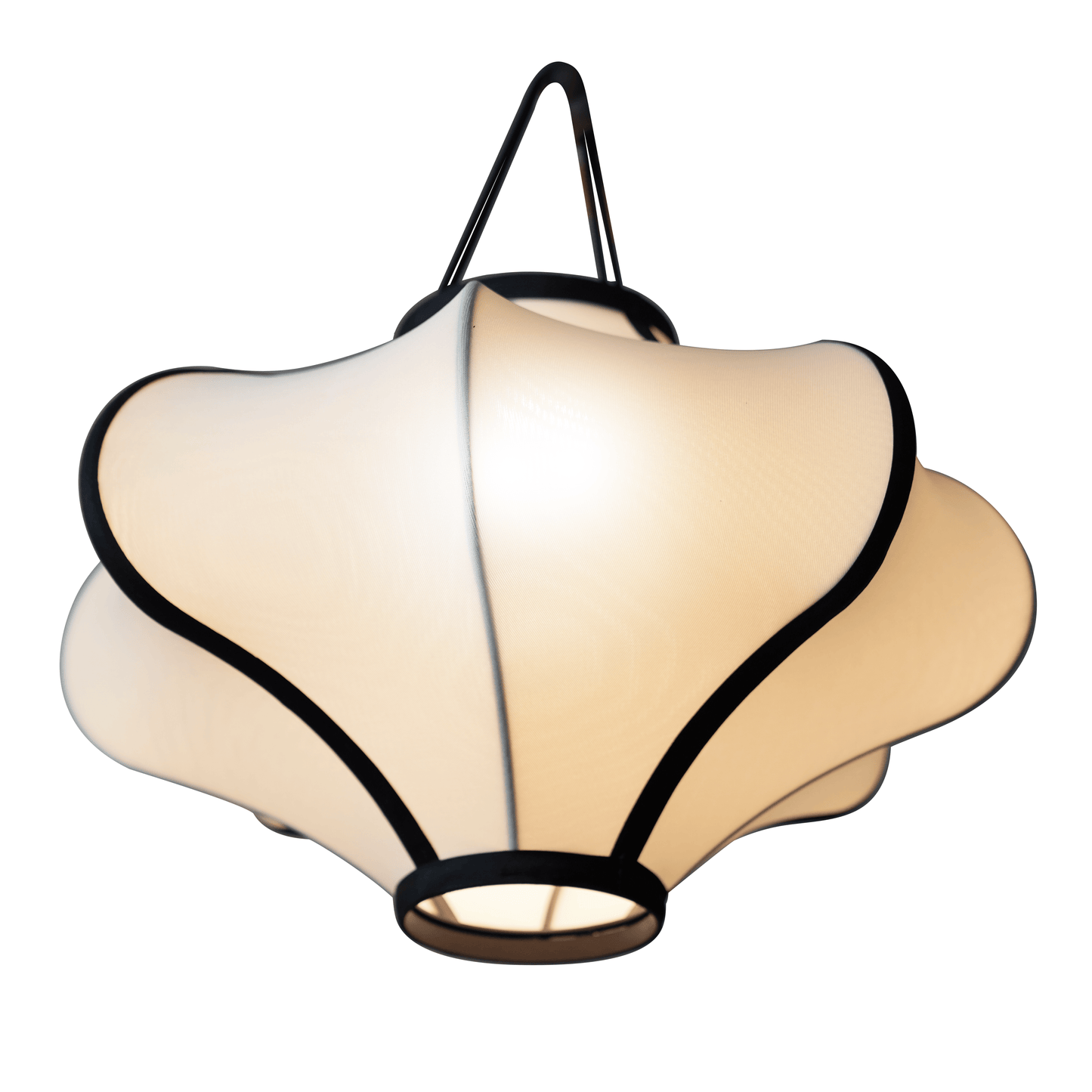NeXtime Clocks Lumi fabric lantern-style lamp shade, 40cm, elastic material, designed for decorative lighting.