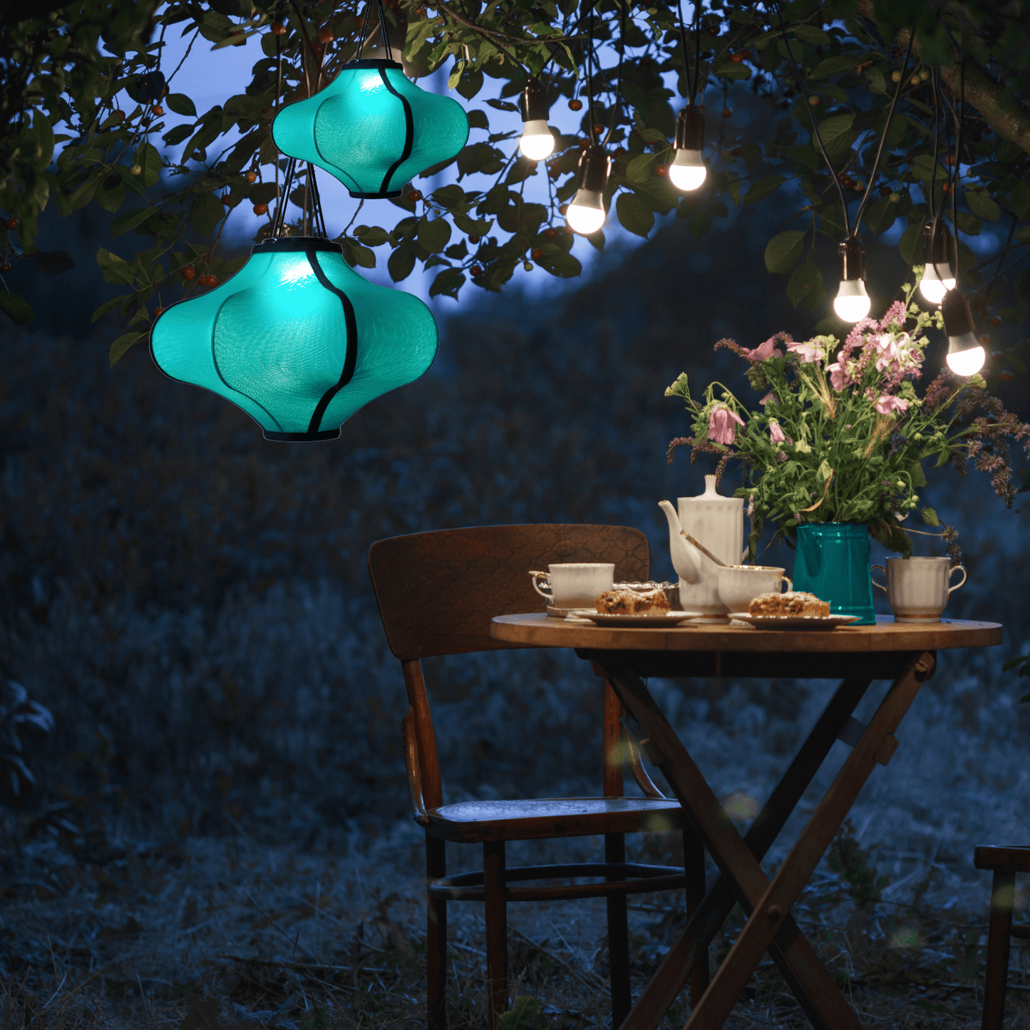 NeXtime Clocks fabric lantern lamp shade, 40cm, elastic material in a stylish design, suitable for lighting decor.