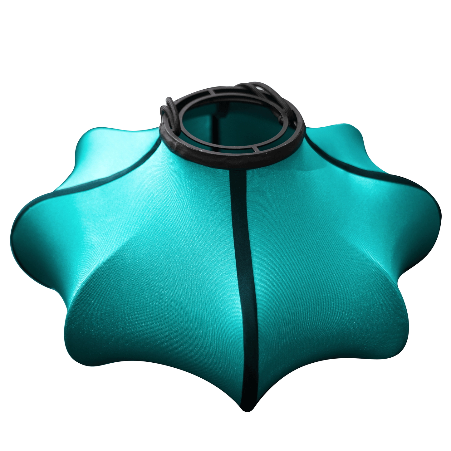 Lantern-style 40cm fabric lamp shade by NeXtime Clocks, featuring elastic material and a modern design for lighting decor.
