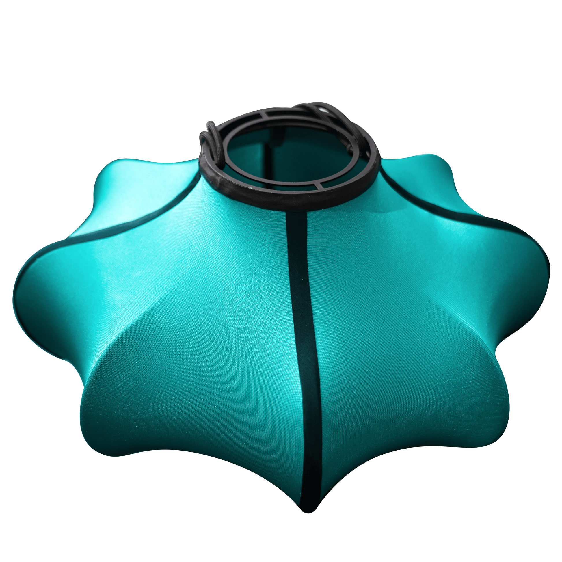 Lantern-style 40cm fabric lamp shade by NeXtime Clocks, featuring elastic material and a modern design for lighting decor.
