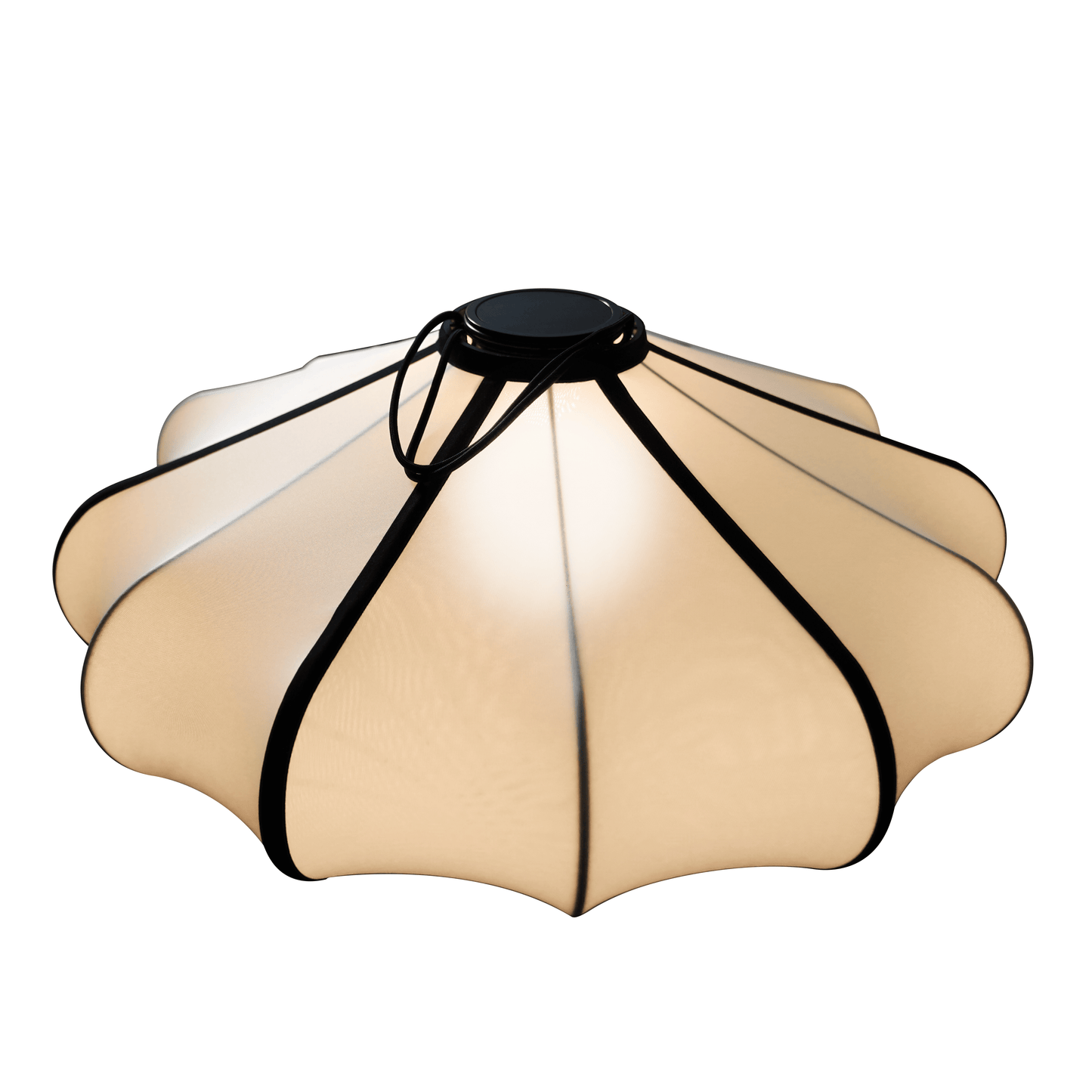 NeXtime Clocks Lumi 60cm lantern-style fabric lamp shade with elastic fitting, designed for decorative lighting.