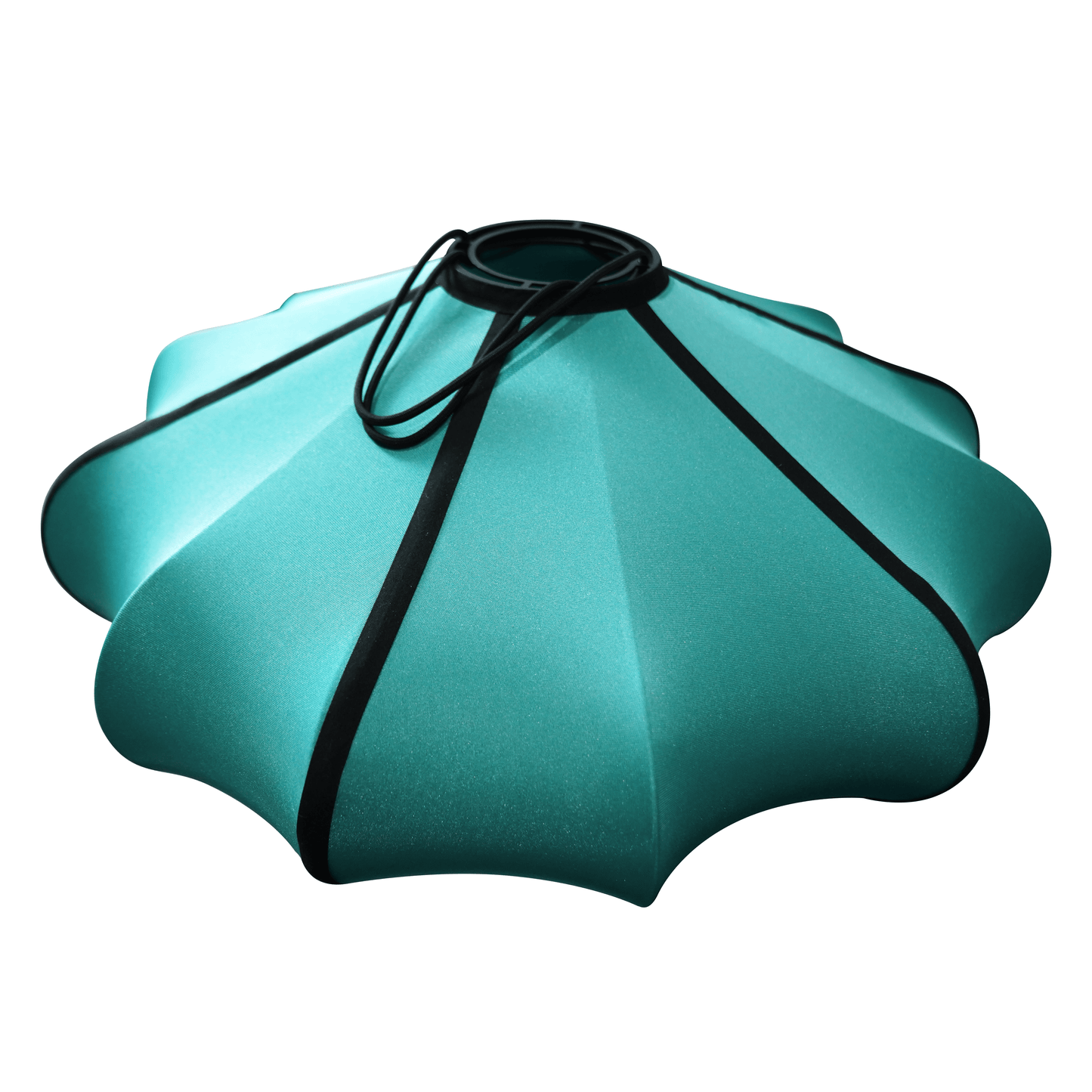 NeXtime Clocks lantern-style fabric lamp shade, 60cm, elastic material, beige color, decorative lighting accessory