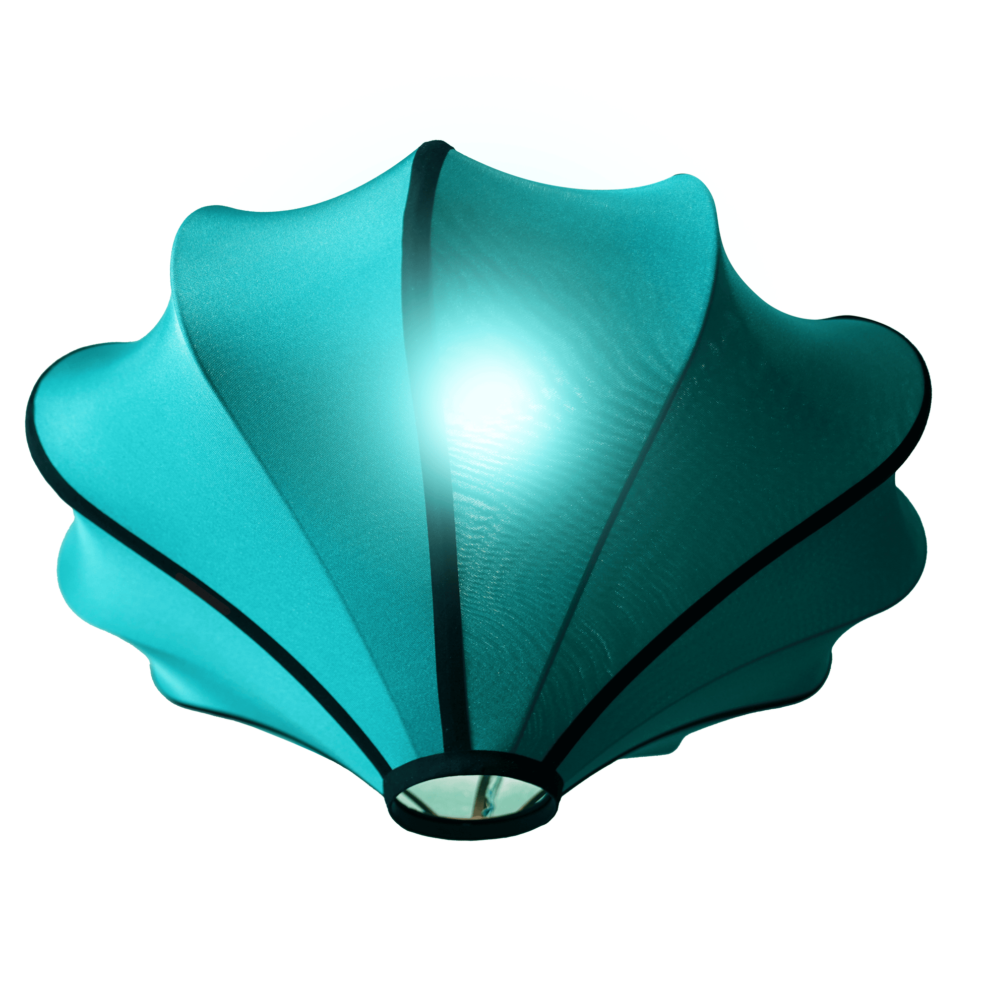 Front view of a 60cm lantern-style fabric lamp shade from NeXtime Clocks, featuring elastic material and a modern design.