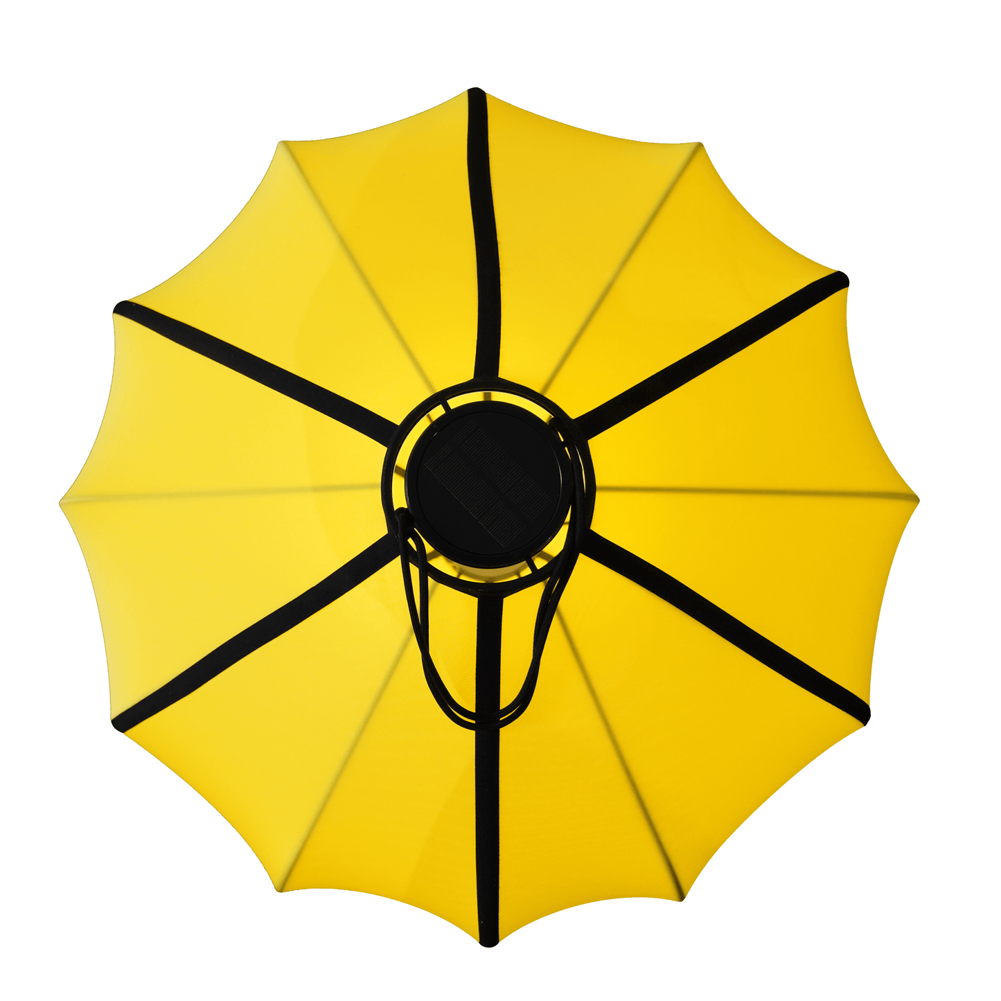 NeXtime Clocks fabric lantern lamp shade, 60cm in yellow with elastic fabric for ceiling or table lighting.