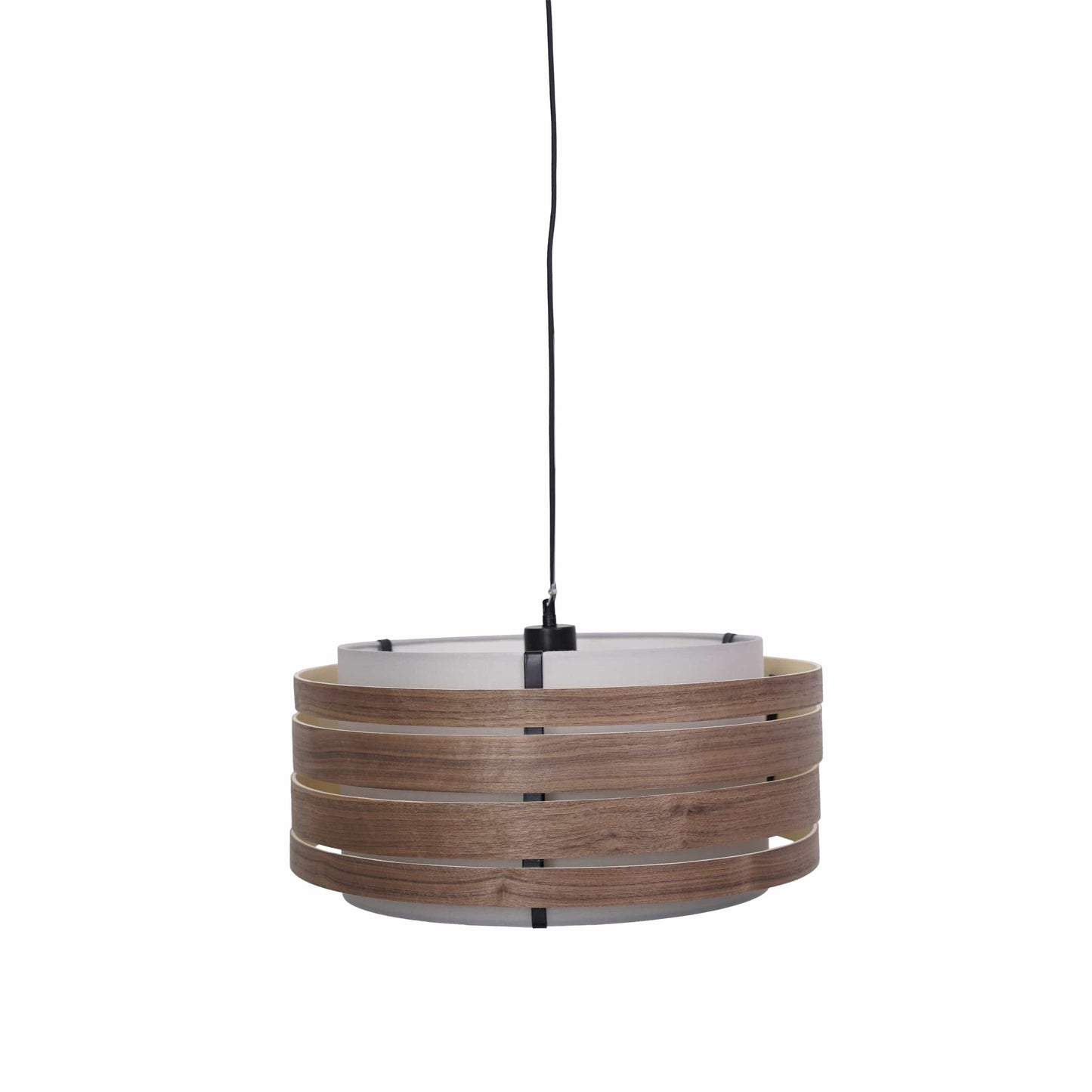 NeXtime Clocks black pendant electric unit with stainless steel wire and fabric power cable, E27 socket, 150cm length.
