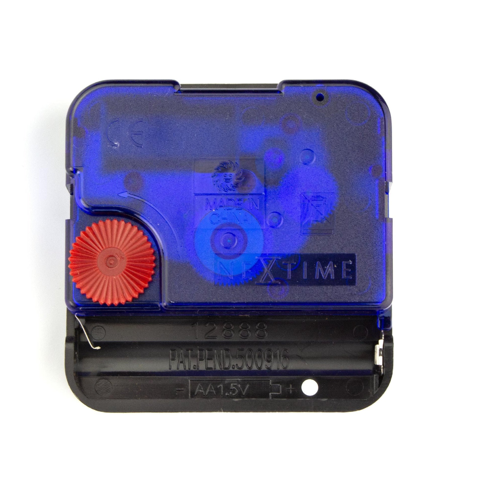 NeXtime Clocks Silent Movement 14.5mm (PMYT145SP) showing the back view of the movement mechanism.