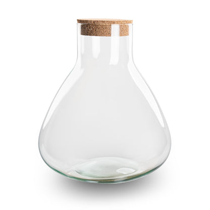 Terrarium with cork - Sammie - Closed terrarium - Bottle Garden ↑ 26.5 cm