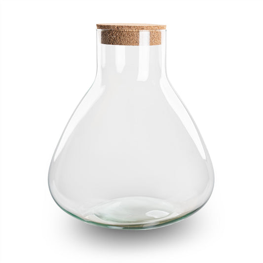 Terrarium with cork - Sammie - Closed terrarium - Bottle Garden ↑ 26.5 cm