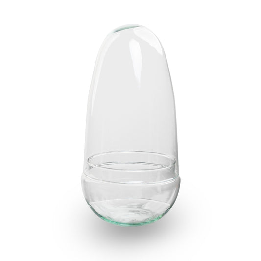 Egg - Glass bulb - Bell jar - Terrarium Bottle Garden ↑ 25 cm - Model: Egg