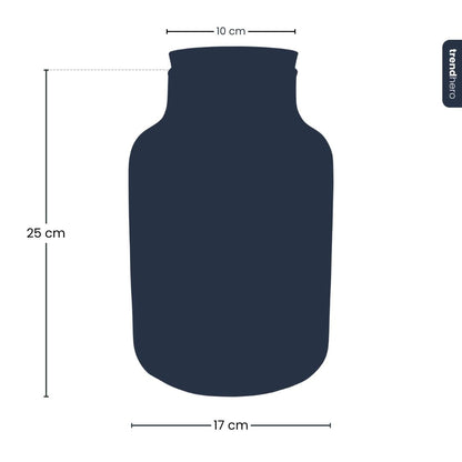 Terrarium bottle garden - Little Milky with led cork - Ø 17 cm ↑ 25 cm - Terrarium with cork