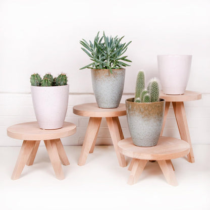 Tibbe - Wooden plant or terrarium stand