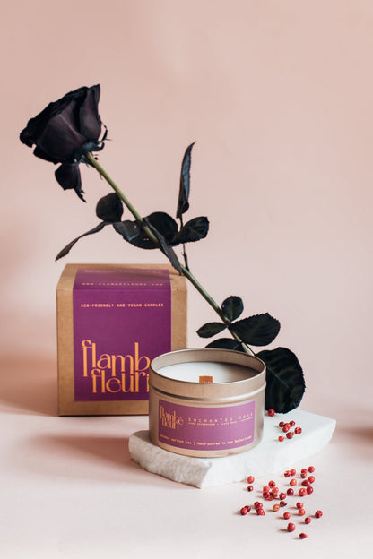 Enchanted Rose Candle